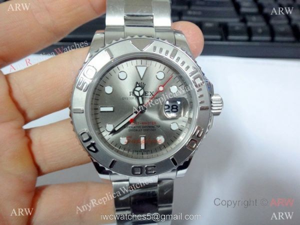 Copy Rolex Yacht-Master Grey Dial Stainless Steel watch 5