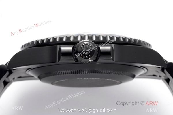 2021 New! Swiss Grade Rolex Submariner Blaken IPK 2824 Men Watch Orange Markers 5