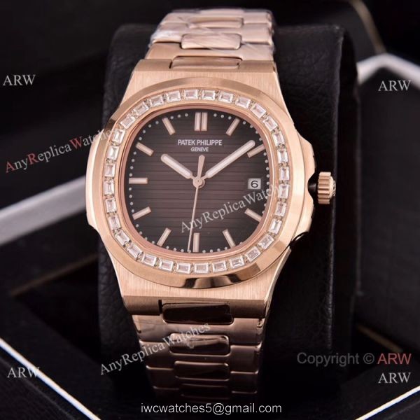 Copy Patek Philippe Nautilus 40mm Watches New Purple Dial 5
