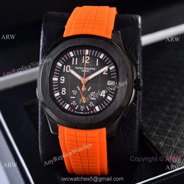 Best Clone Patek Philippe Aquanaut VK Quartz Watches Solid Black 5