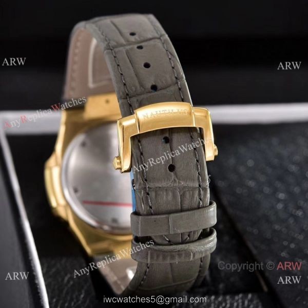 Japan Grade Patek Philippe Nautilus Diamonds Watches Yellow Gold Gray Gradient Dial 5