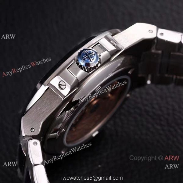 Knockoff Patek Philippe Nautilus 40mm Watches Blue Face Stainless Steel 5