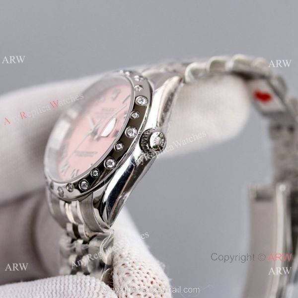 Swiss Copy Rolex Oyster Perpetual Datejust 31mm Watch Pink and Jubilee 5