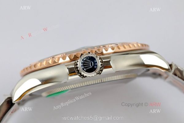 EW Factory Rolex Yacht Master Copy Watch 3235 Movement 904l Two Tone Rose Gold 5