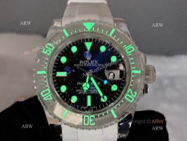 2021 NEW! Swiss AAA Replica Rolex Phantomlab Transparent Watches Sapphire Case 5