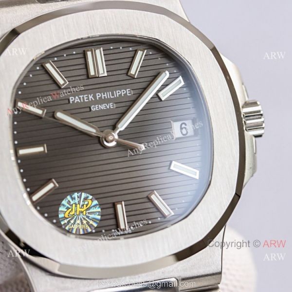 Swiss Grade Patek Philippe Nautilus PPF Factory Cal.324 Watch Stainless Steel Gray Dial 40mm 5