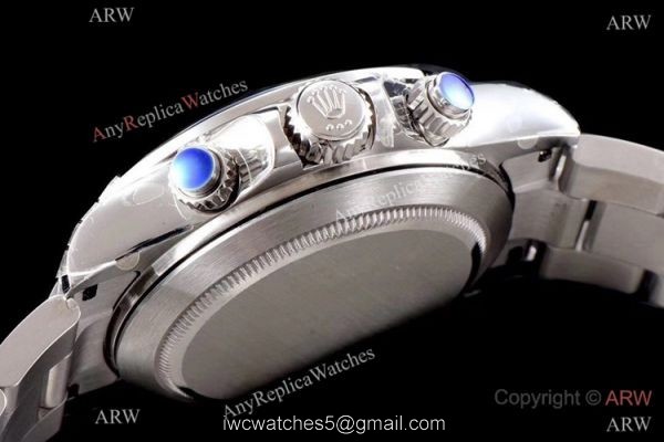 Best 1:1 JH Factory Swiss 4130 Rolex Daytona Watch Silver Arabic Stainless Steel 5