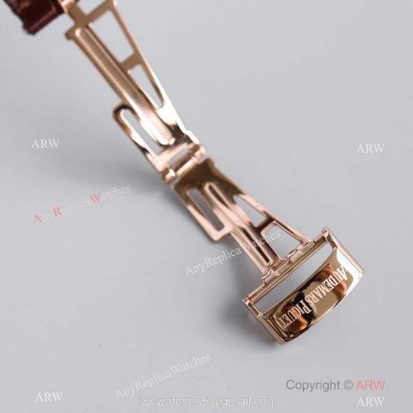 Swiss Copy Audemars Piguet Jules Audemars Watches 41mm Brown Dial Rose Gold 5