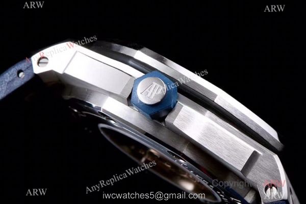 JF Factory V8 1:1 Best Audemars Piguet Divers Copy Watch Blue Dial 5
