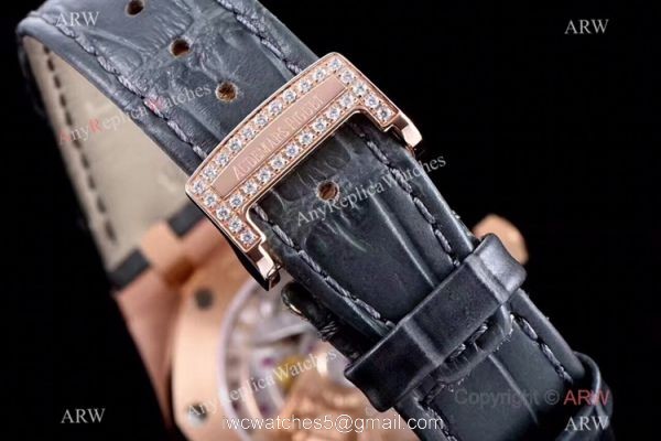 JF 1:1 Best Replica Audemars Piguet Iced Out Royal Oak 15400 Watch 3120 Movement 5