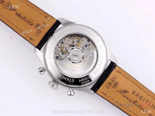 2021 New! Breitling Premier B01 Chronograph Swiss 7750 Watch Leather Strap 5