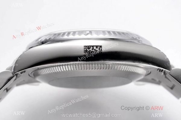 Swiss Clone Rolex Datejust Presidential 31mm Watch SS Blue Dial 5