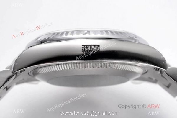 Swiss Clone Rolex Datejust Presidential 31mm Watch Stainless Steel Black Face 5