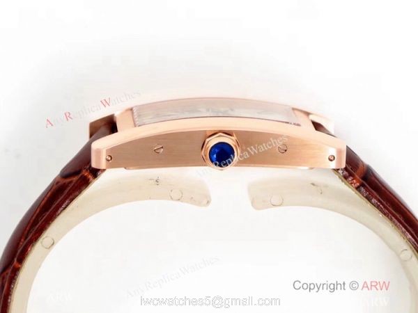 Grade 1A Replica Cartier Tank Americaine Quartz Watch Rose Gold Women 5