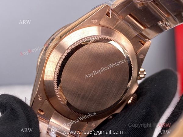 New! Rolex Daytona Chronograph 904L Rose Gold watch Noob Factory Swiss 4130 5