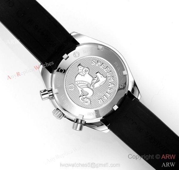 HRF Replica Omega Speedmaster Racing Co-Axial Black Dial Watch Cal.3330 Movement 5