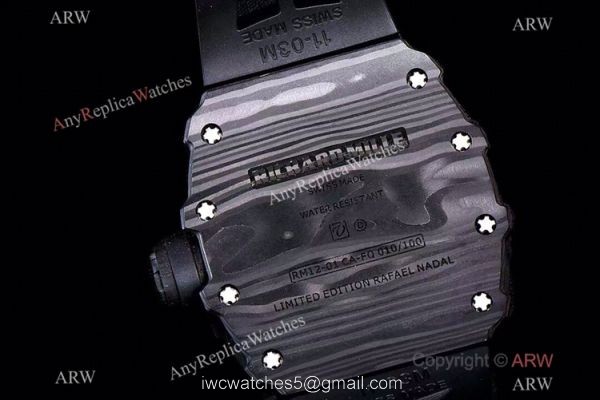KV Factory Richard Mille RM12-01 Tourbillon Men Watch NTPT Carbon 5