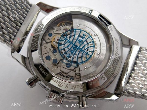 Swiss Grade 1A Breitling Navitimer Pan Am Edition Watch Replica 7750 Movement Blue Dial 5