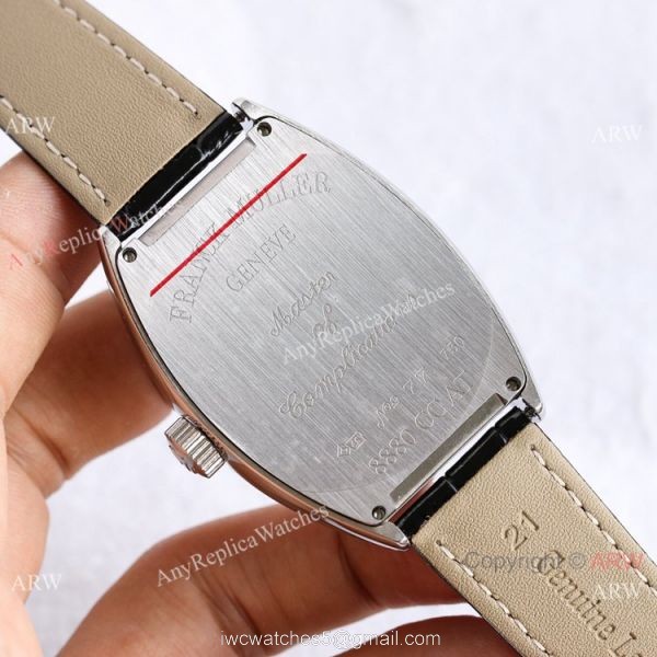 Swiss Copy Franck Muller Geneve Cintree Curvex Iced Out Silver Watch TWF V2 version 5