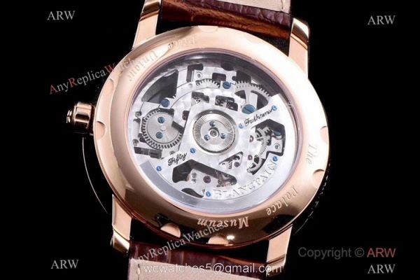 Super Clone Blancpain Fantasy Tourbillon Skeleton Rose Gold Watch 43mm 5