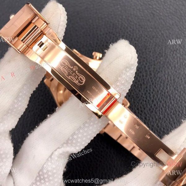 Super Clone Rolex Chocolate Daytona Rose Gold Watch Noob Factory 4130 Movement 5