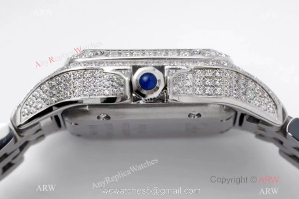 AC Factory Swiss Copy Panthere De Cartier Watch Iced Out Cartier 5