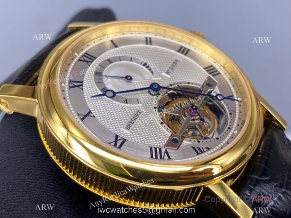 Swiss Copy Breguet N3006 Classique Complication Tourbillon 42mm Watch Yellow Gold 5