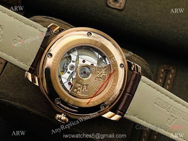 New 2021! Swiss Grade One Audemars Piguet Jules Audemars 3120 Automatic Watch Rose Gold Silver Face 5