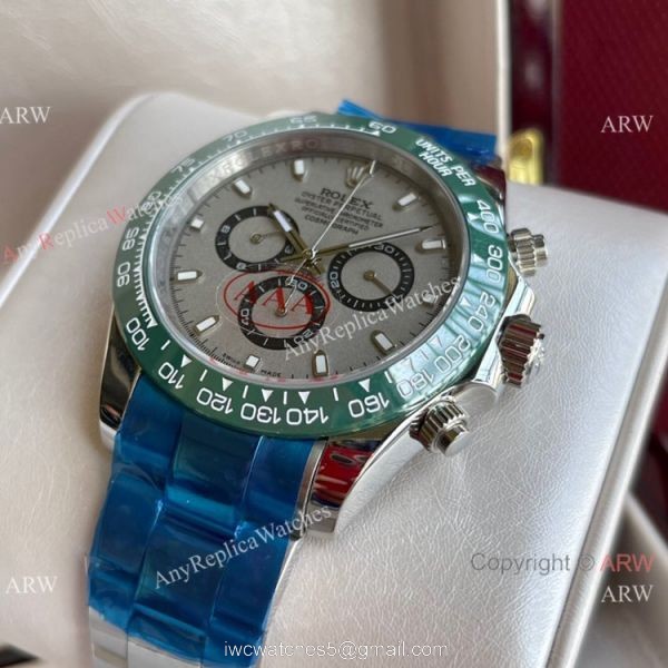Rolex Comograph Daytona 43MM Watch Stainless Steel Green Ceramic Bezel 5