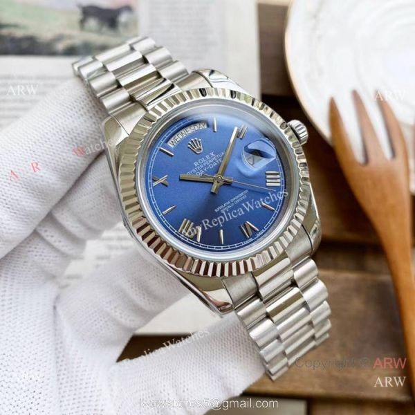 Copy Rolex Presidential Day Date Watches Ice Blue Dial 40mm 5