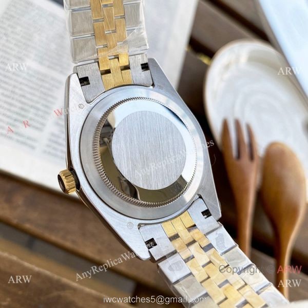 Best Replica Rolex Oyster Perpetual Datejust 40mm Watches Rose Gold Green Roman Marker 5