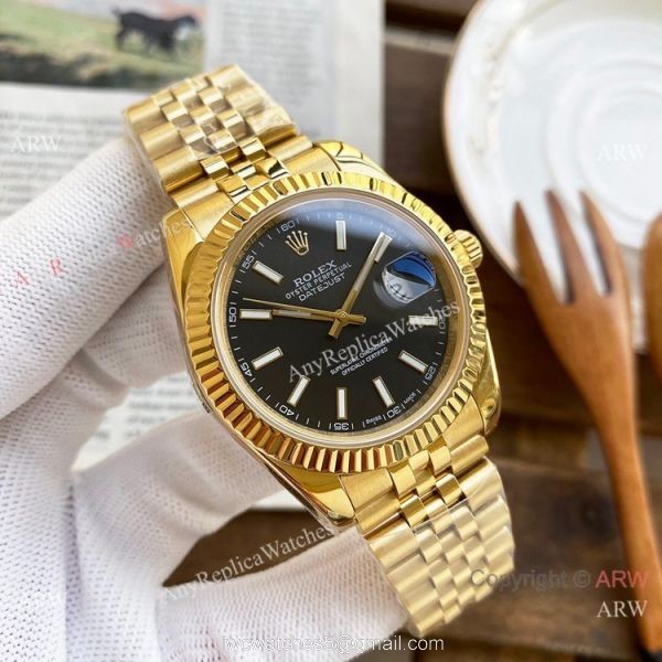 Best Quality Copy Rolex DateJust Watches All Gold Jubilee 40mm 5