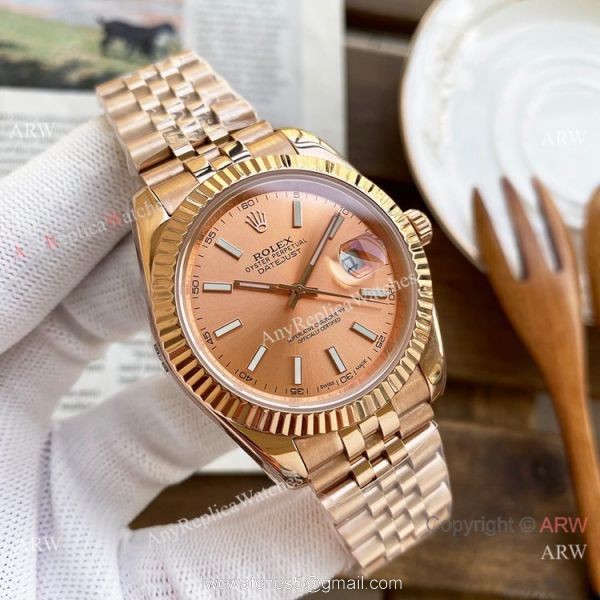 AAA Replica Rolex DateJust 40mm Rose Gold Jubilee Watches Mingzhu Movement 5