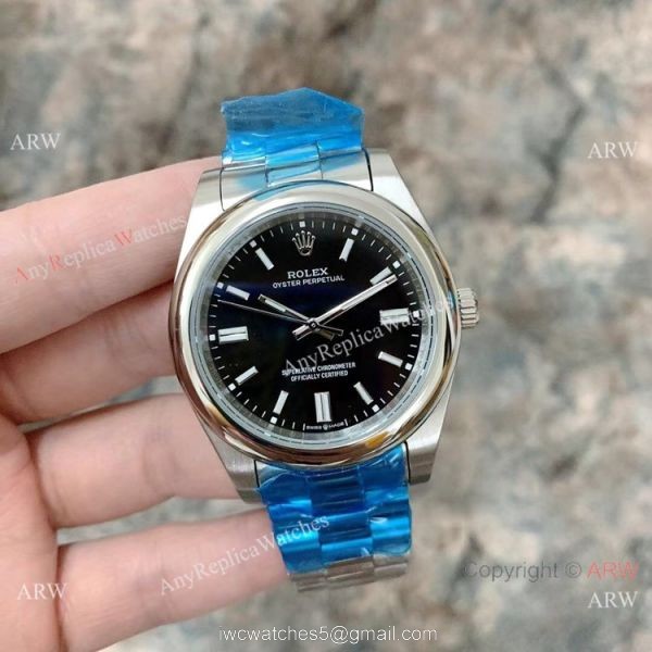 2020 New Rolex Oyster Perpetual 41mm Watch Stainless Steel President Band Green Dial 5