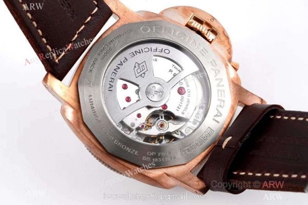ZF Factory Panerai Luminor Pam00671 Watch Bronze Case Blue Dial 5