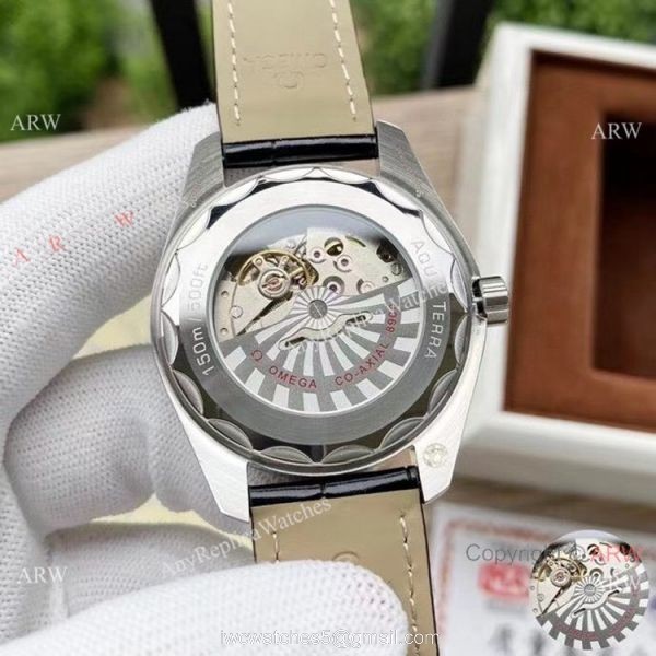 Best Quality Copy Omega Aqua Terra 150m Watches New Military green Dial 5