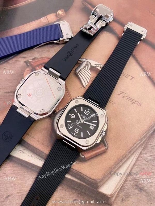 2021 New Copy Bell Ross BR05 Luxury Sports Watch Blue Steel 42mm 5