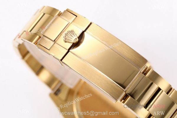 BL Factory Replica Rolex Daytona Rainbow All Gold Watch Swiss Cal.4130 Chronograph 5