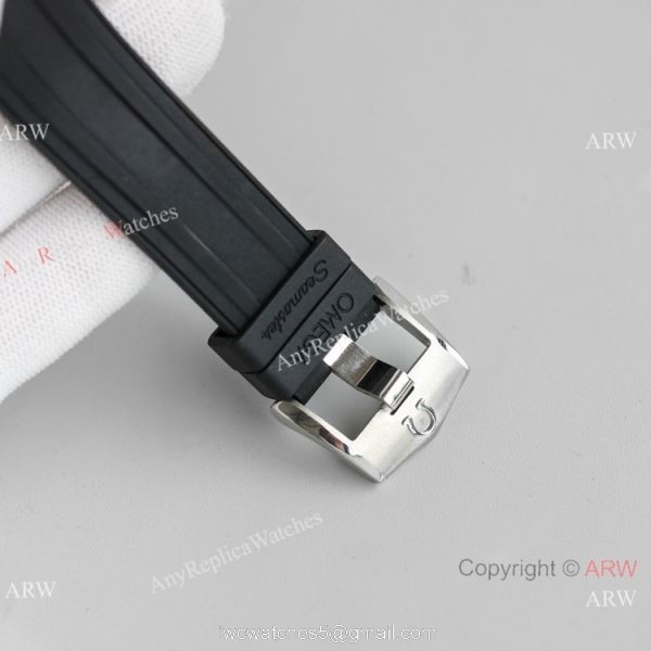 JH Factory Swiss Omega Seamaster James bond 8500 Watch Black Rubber Strap 5