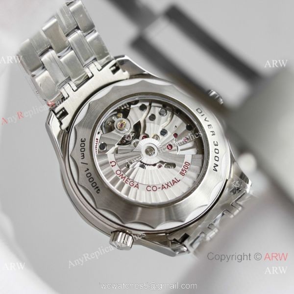 JH Factory Omega Seamaster James bond 8500 Watch Green Ceramic Bezel 5