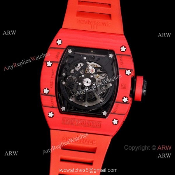 Best Copy Richard Mille RM 030 White Rush Carbon Fiber Watch In All Black 5