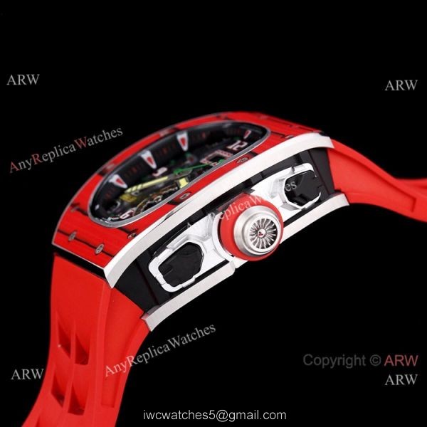 Red Richard Mille Tourbillon Watch Rm 62-01 High End Replica For Men 5