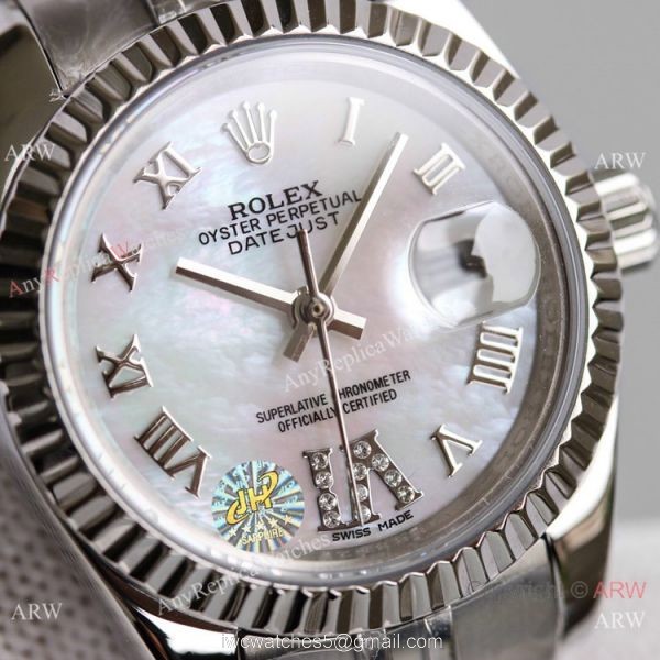 TW Factory Copy Rolex datejust Jubilee Stainless Steel Watches 28mm Lady 5