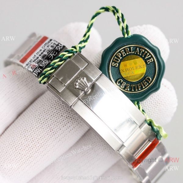 2021 NEW! JH Swiss Rolex Daytona 7750 Watch Rainbow Stainless Steel Full Diamond Face 5