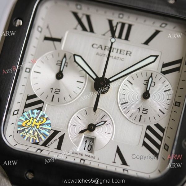 JH Swiss Grade Cartier Santos de Cartier Chronograph WSSA0017 Watch 5