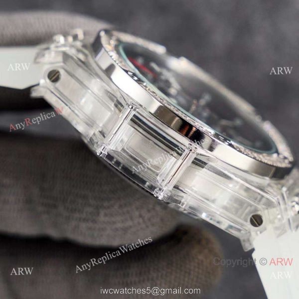 2021 Replica Hublot Big Bang Unico Sapphire Watch Diamond Bezel 45mm 5