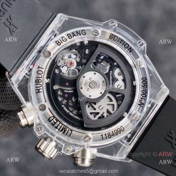 2021 New Hublot Unico Sapphire Chronograph Watch Blue Inner 5