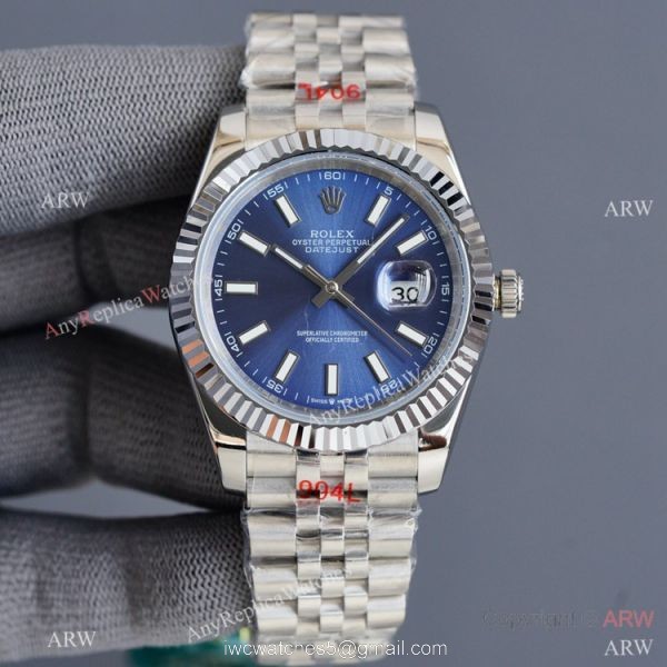 Swiss Quality Rolex Datejust ii 41mm Watch Silver Dial Jubilee Strap Citizen 8215 Movement 5