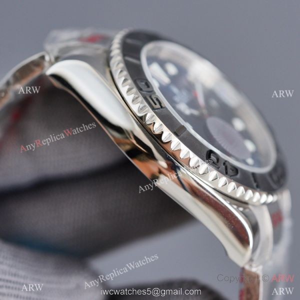 Swiss Quality Rolex Yacht master 40mm Watch Black Dial Citizen 8215 5