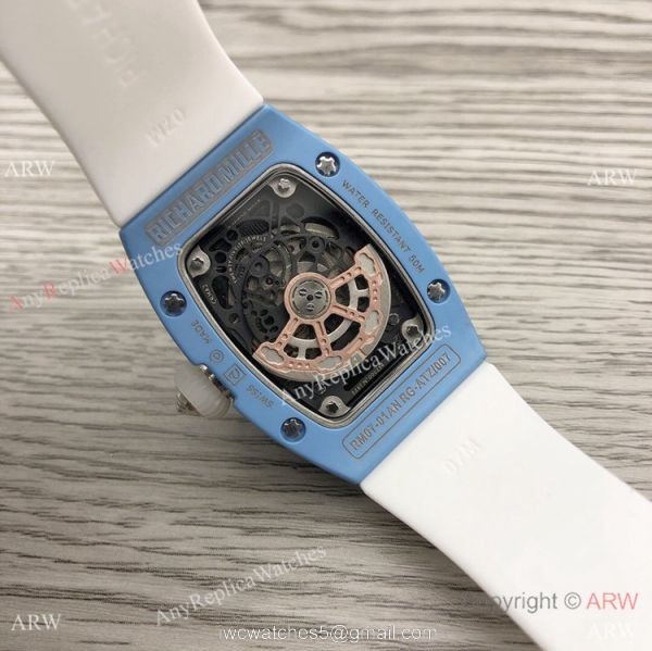 Swiss Replica Richard Mille RM007 Blue Case Watch 31mm 5